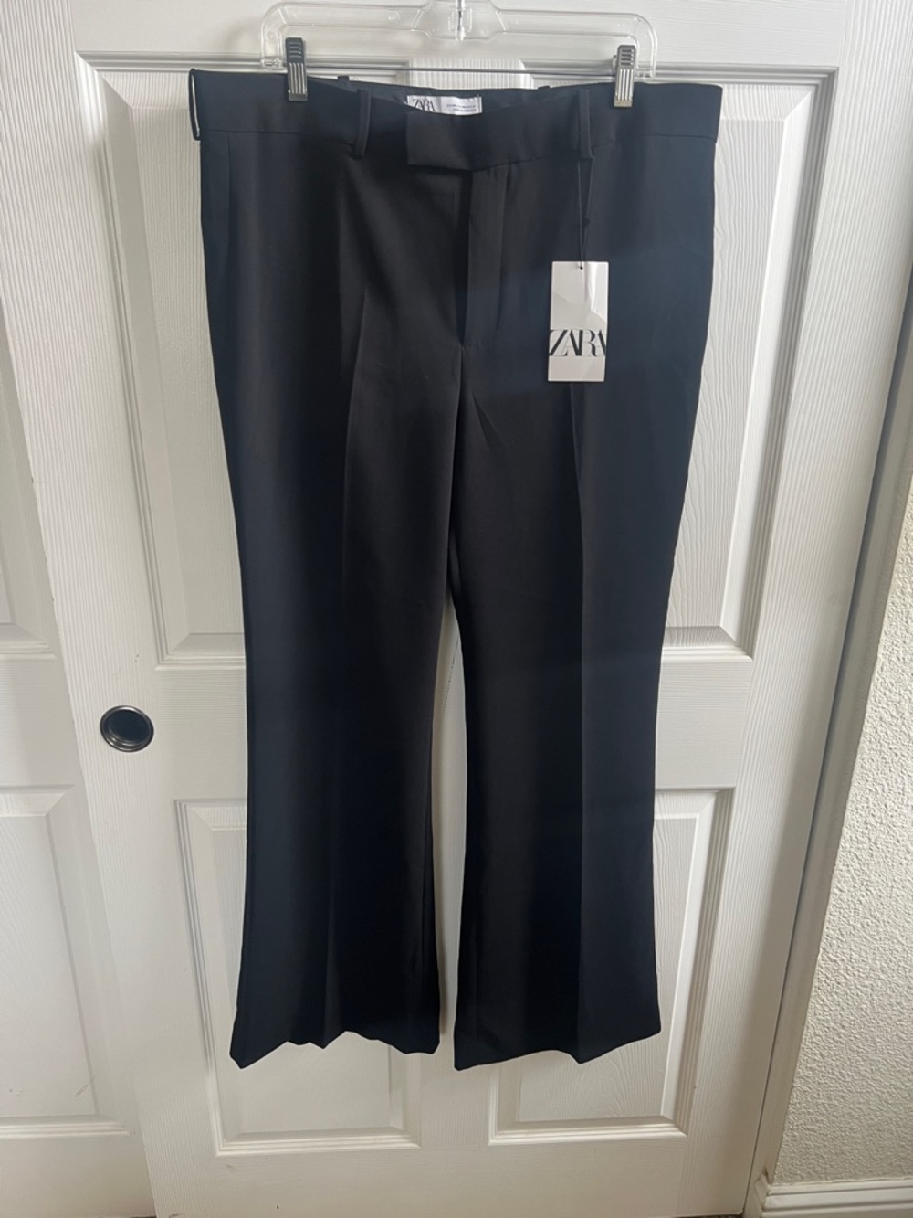 ZARA Black Tailored Wide-Leg Pants